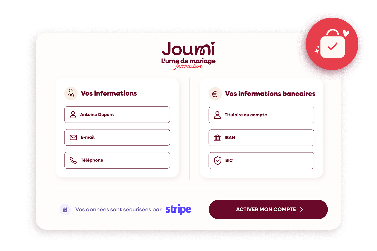 Activer votre compte cagnotte Activer votre compte cagnotte